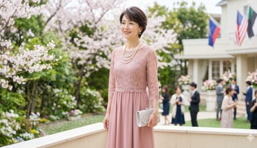50代女性の春の結婚式ゲストドレス選び！体型別ライン完全ガイド